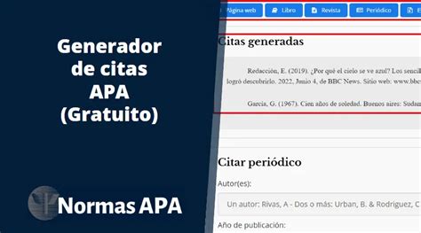 citar en apa ia|Generador de citas gratuito